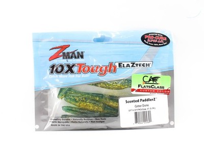 Zman Soft K�der Scented PaddlerZ 4 Zoll 5/Pack Gitter Done (4691)