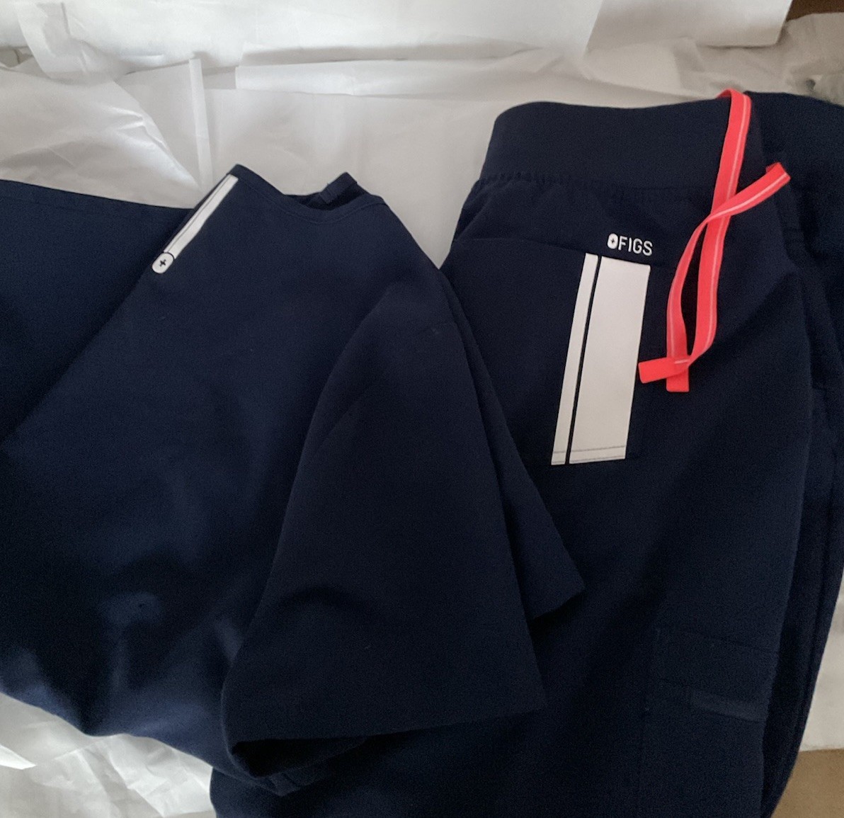 FIGS BRITISH RACING NAVY SCRUBS Limited Edition RARE Extremes Collection image 2