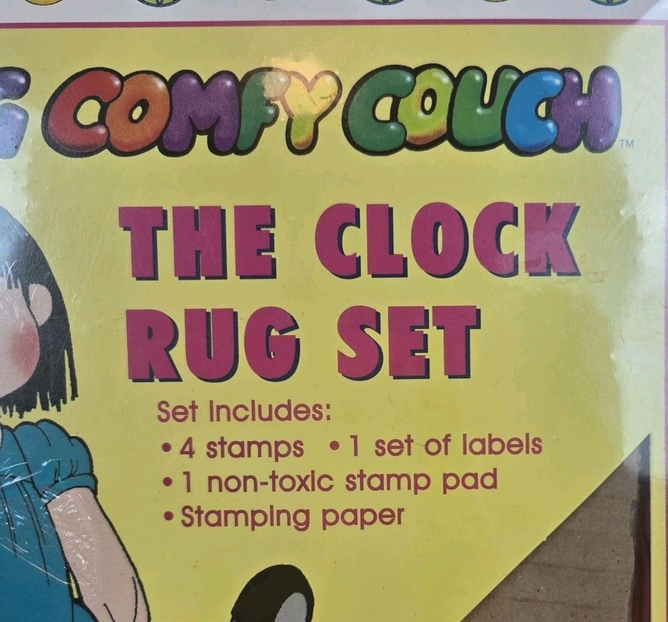 Molly Clock Rug Show The Big Comfy Couch Clock Rug Set Stamps & Pad Molly Loonette Vintage ...