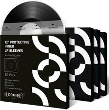 50x AntiStatic Vinyl LP Record Inner Sleeves Clear Polyethylene AcidFree for R