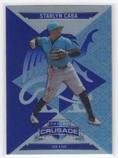 #88 2025 Crusade BLUE REFRACTOR Starlyn Caba Marlins