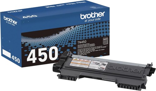 Set 2 Brother TN450 High Yield Black Toner Cartridge Genuine OEM - 第 1/11 張圖片