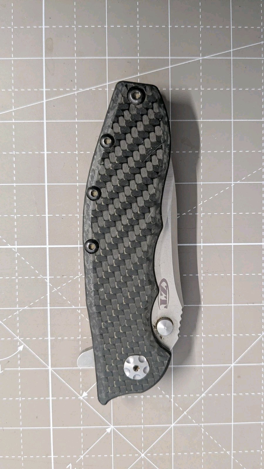 ZT ZERO TOLERANCE Knife Made in USA 0562CF HINDERER SLICER Tactical Flipper