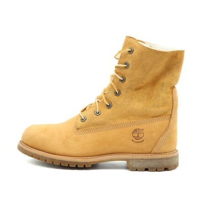 Timberland Damen 8329R Stiefel Beige Nubukleder Profilsohle Boots EU 39.5