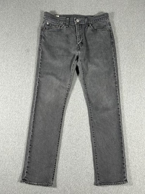 Levi's 511 Big E Premium Slim Fit Stretch Jeans Faded Black Denim Men's 33x30