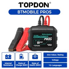 Topdon Btmobile Pros Bluetooth 12v Car Battery Tester 24v Cranking 100-2000cca Topdon Btmobile Pros Bluetooth 12v Car Battery Tester 24v Cranking 100-2000cca