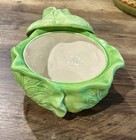 Vintage 1978 Holland Mold Ceramic Cabbage Leaf Lidded Bowl / Tureen — photo 2