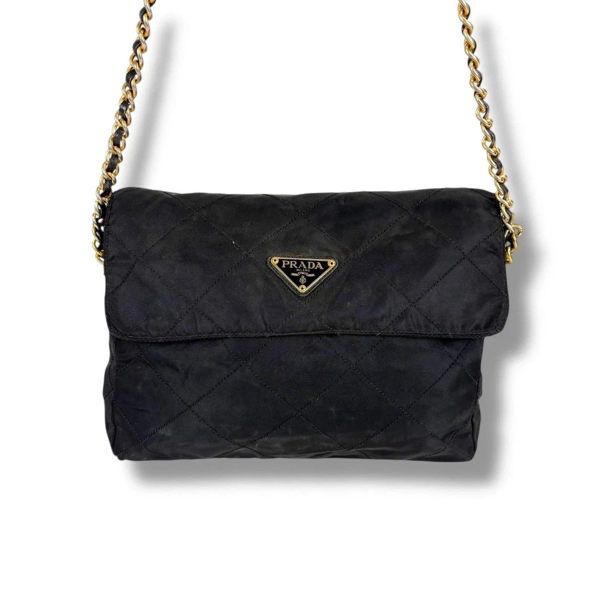 PRADA Tessuto Nylon Exterior Quilted Bags & Handbags for Women for