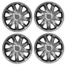 Lot de 4x Enjoliveurs DRIFT GRAPHITE LAQUÉ Universel Pour BMW 16'' Pou