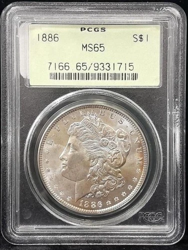1886 Morgan Silver Dollar $1 PCGS MS65 Uncirculated Beauty, Free Shipping