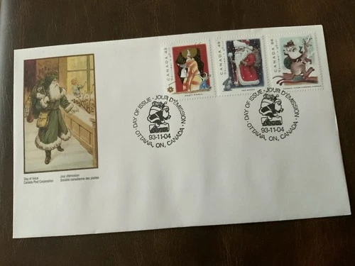 Canada 1993 #1499-1502 Christmas - 2 FDCs