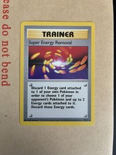 Pokemon Card - Super Energy Removal 79/102 Rare Base Set 4th Print 1999-2000 -NM