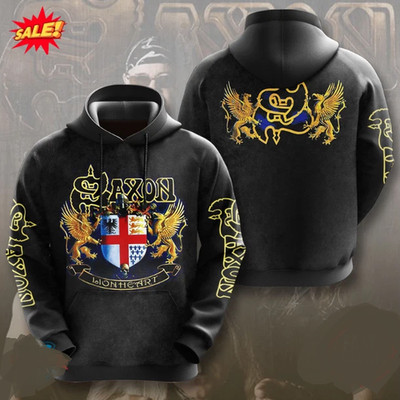 Hot New Saxon Band All Over Print Hoodie 3D Full Size S-5XL BT919