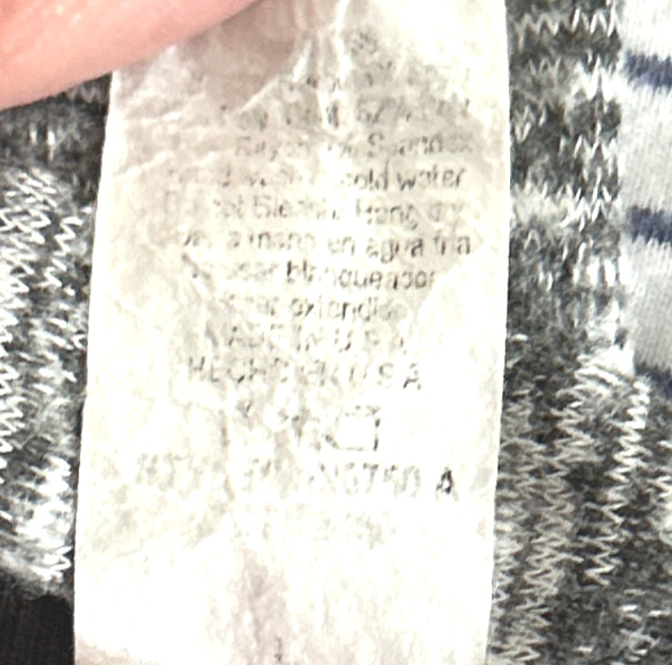 Paper Crane Hoodie String Drawstring Heather Gray… - image 6