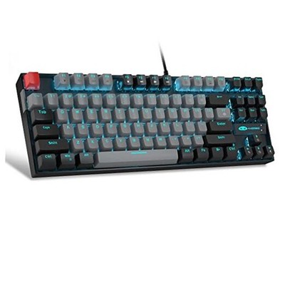 75% Mechanical Gaming Keyboard, Blue Switch, LED Grey Black/Blue Switch