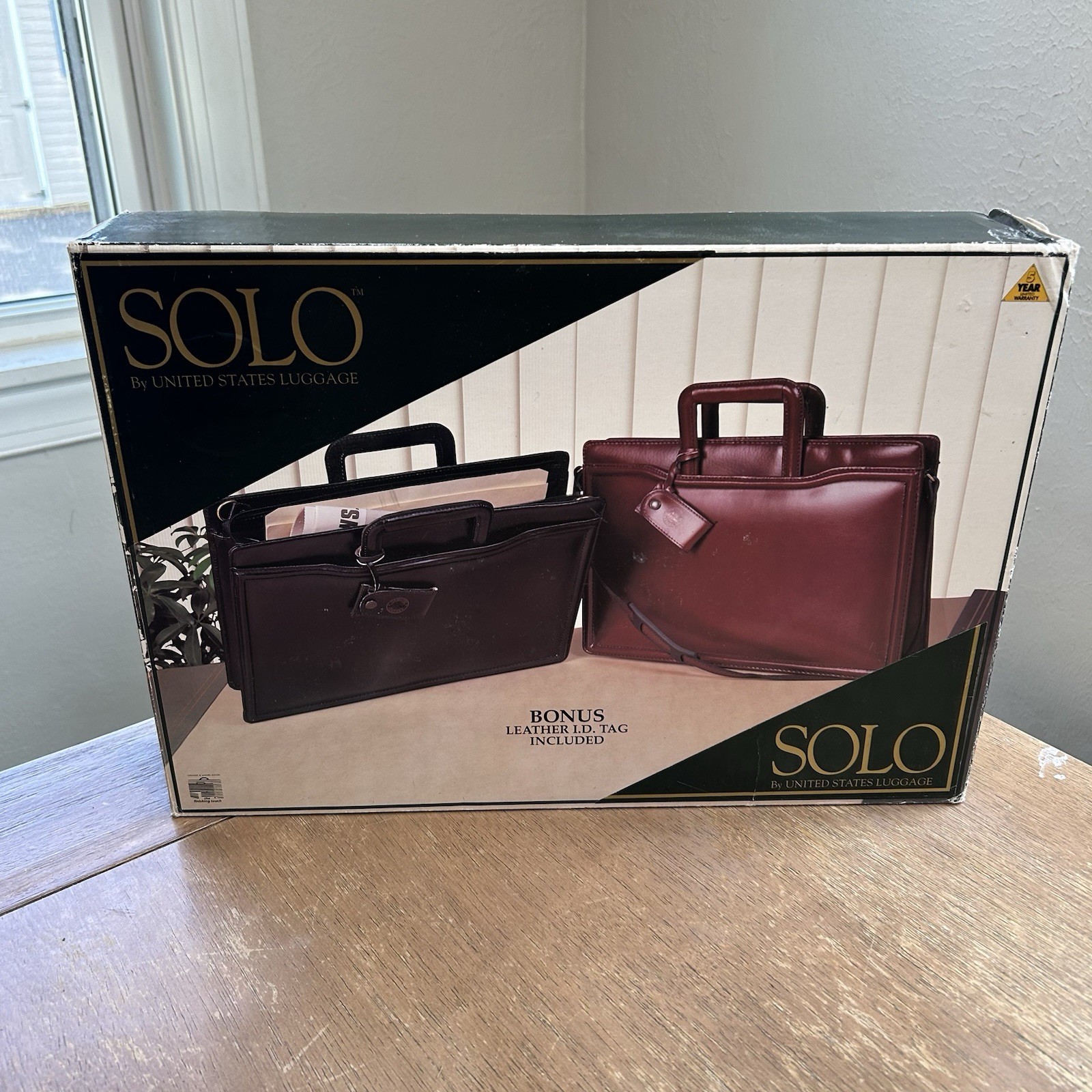 Solo By United States Luggage Burgundy Leather 17&rdquo; Portfol