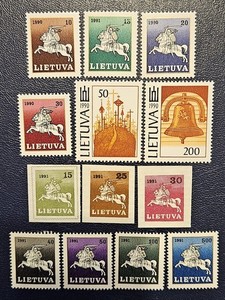 LITHUANIA 1991 Scott 379-387, 411-418 MNH