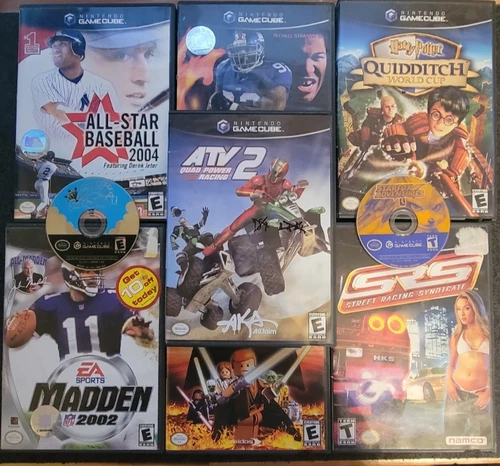 Gamecube 9 game bundle (Mario Sunshine & Starfox Adventures loose)