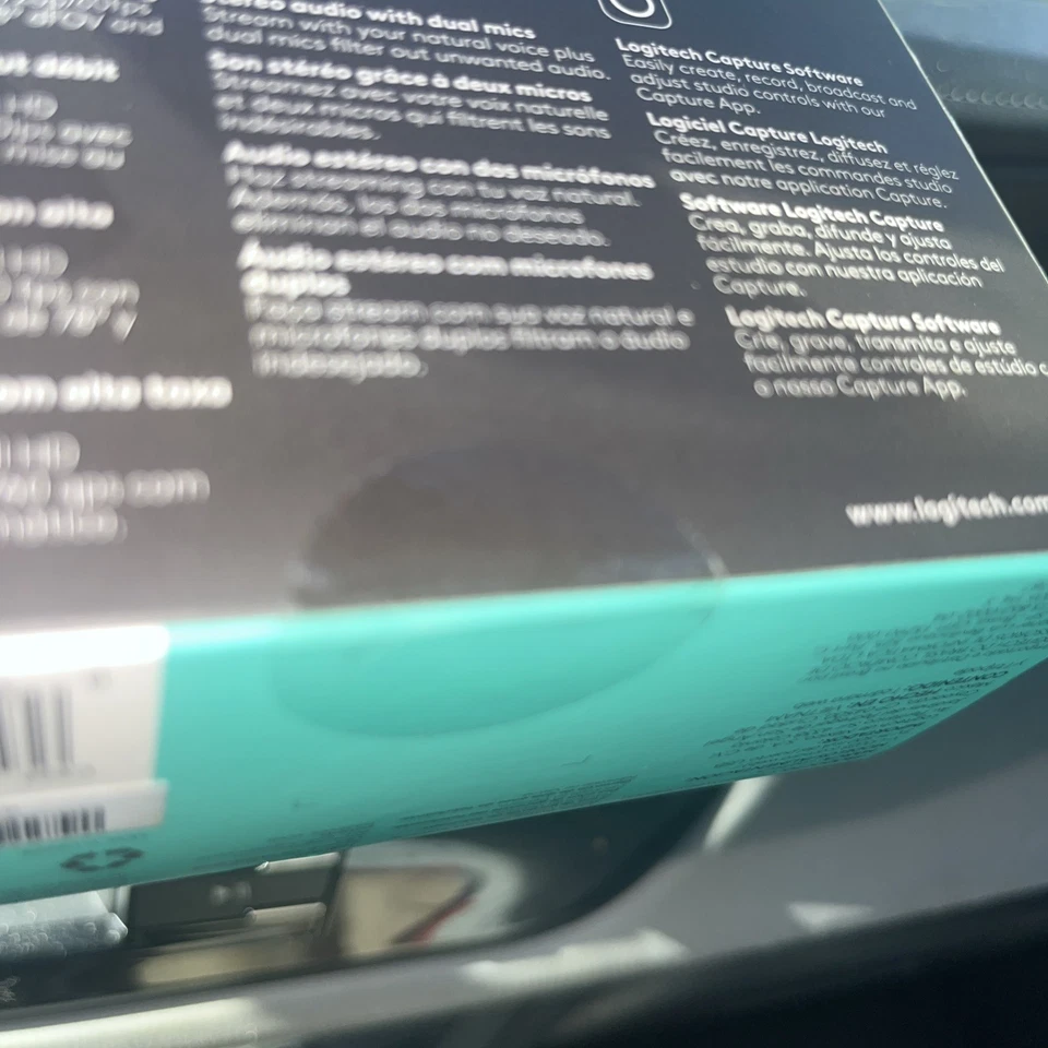 Logitech C922 1080p Pro Stream HD Webcam Black  960-001376 30 fps NEW SEALED - Image 4 of 4