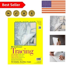 Professional Tracing Paper Pad - 9x12, 50 Highly Transparent Sheets for Drawing