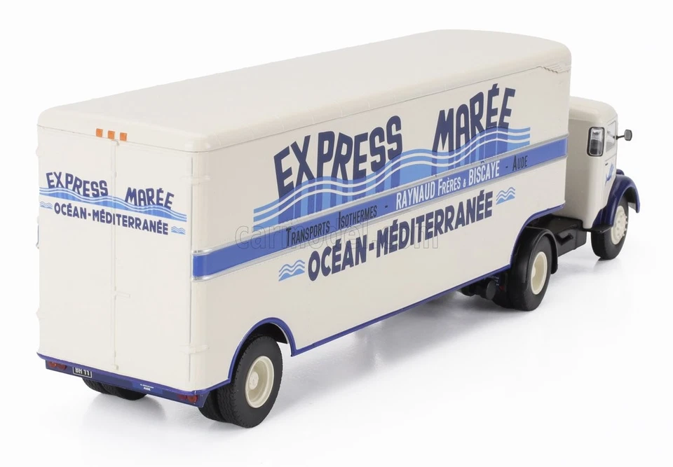 MODELLINO CAMION STATICO BERNARD 150MB SEMI-FRIGO EXPRESS MAREE TRANSPORTS 1/43 - Immagine 2 di 3