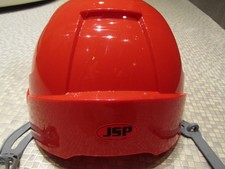 JSP Hard Hat Safety Helmet - RED , vented, adjustable size