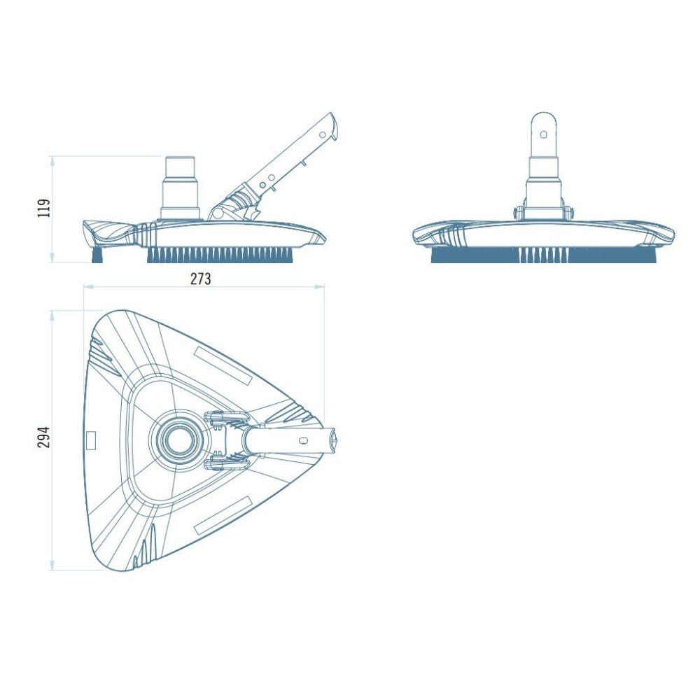 Aspirateur pour piscine 36619 contre les algues du liner en PVC souple - 4