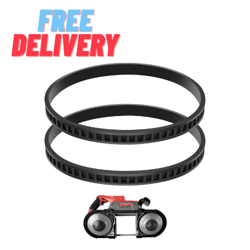 Replacement Tires & Pulley For Deep Cutting Blades, 2-pack