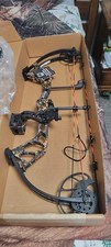 bear royale compound bow ready to hunt (orange camo)