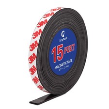 15Ft Magnetic Tape Roll 3M Adhesive Backing for Crafts Whiteboard Fridge
