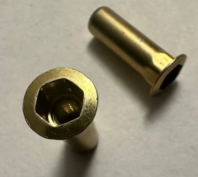 100 pcs. #8-32 Rivet Nuts Zinc Plated  Steel Threaded Insert  Nutsert Rivnuts.