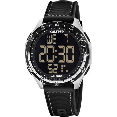 Calypso Herrenuhr K5887-4   Digitale Sportuhr Schwarz 46,9 mm 10 Bar