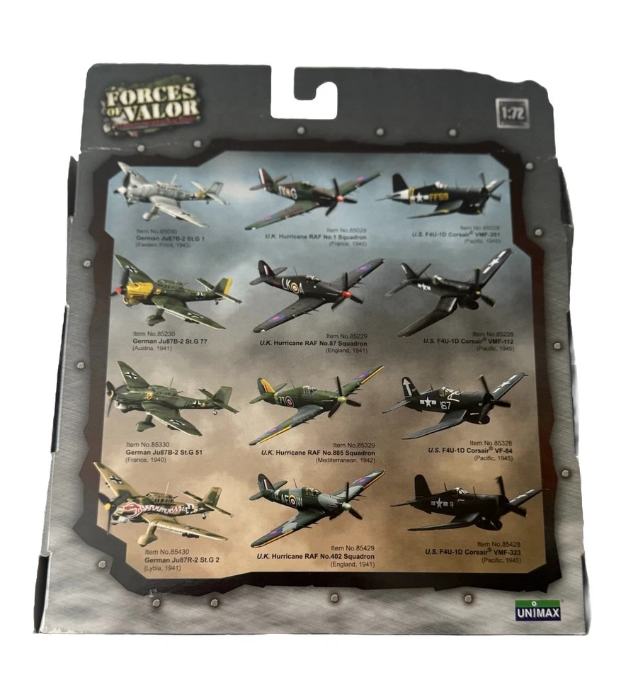 Unopened Forces of Valor 1:72 German JU87D-2 St. G 1 Eastern Front 1943 - Image 2 of 3