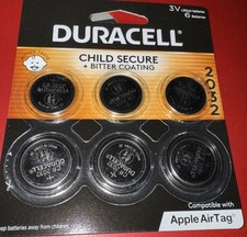 Duracell 3V CR2032 Lithium Coin Battery 6 Pack NEW Expires 2035