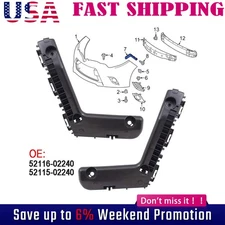 For 2014-2016 TOYOTA Corolla Pair Front Bumper Cover Support Brackets