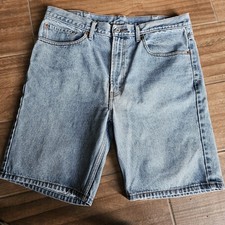 Levis 505 Mens 2004 Vintage Jean Shorts Med Wash Size 38