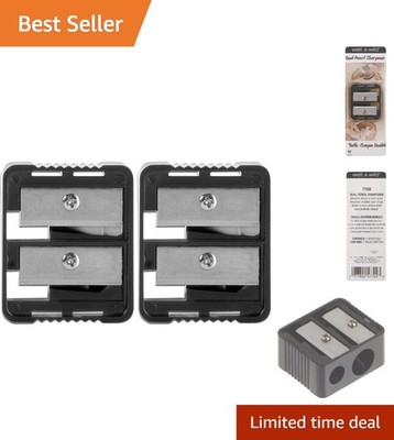 Dual Pencil Sharpener Pack of 2 | Effortless Eyeliner Precision, Compact & Clean