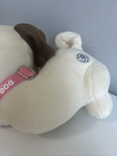 Vintage The Original The Dog Artist Collection Pug Plush Lying Down Big Head 9” - Picture 5 of 6