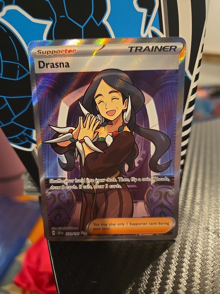 Drasna 231/191 Sv08: Surging Sparks Ultra Rare Full Art Trainer Holo NM 🔥