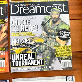 Vintage Lot of 6 Official Dreamcast Magazine Issues 7 - 12 | 2000 - 2001
