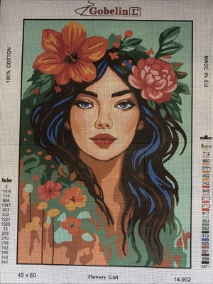Printed needlepoint Tapestry  45x60cm  Gobelin L  Canvas Only