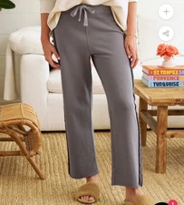 Frank And Eileen Bella Italian Sweatpants Women XS Triple Fleece Gray Pull On