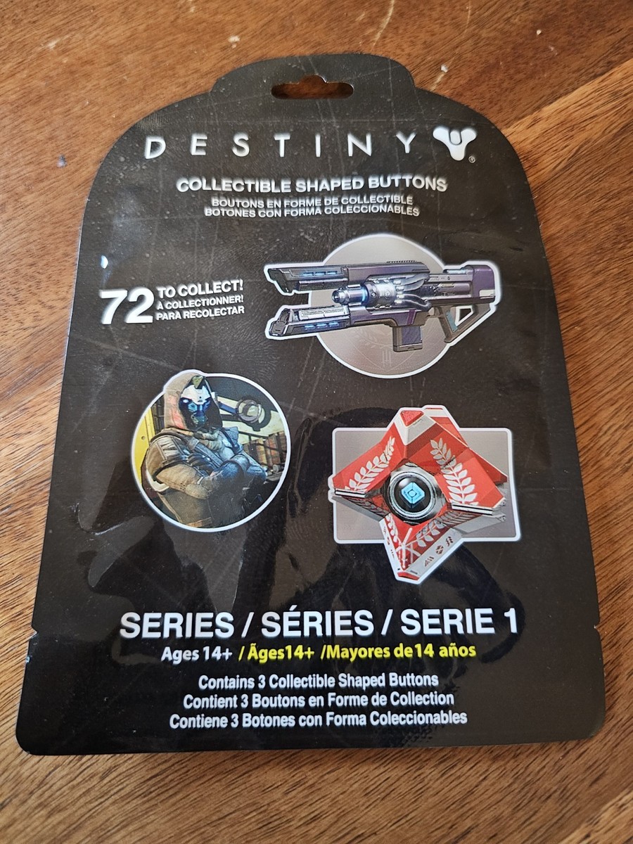 Destiny Collectible Weapon Shaped Blind Bag Buttons Pins Rare Series  Bungie