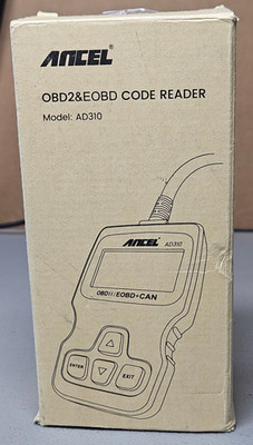 ANCEL AD310 Classic OBD II Scanner Car Engine Fault Code Reader- New in Open Box