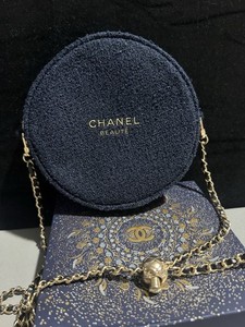 CHANEL BEAUTE ツイードジッパーポーチ Chanel Zipper Pouch | eBay