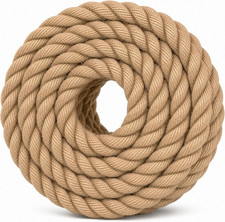 Twisted Manila Jute Rope 1 Inch X 10 Feet Natural Thick Hemp Rope for DIY Craf