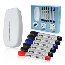 ZHIDIAN Dry Erase Board Eraser with Spray White Microfiber Pads