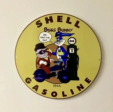 She’ll Gasoline Bugs Bunny Metal Sign Made On Made On 20gauge Steel