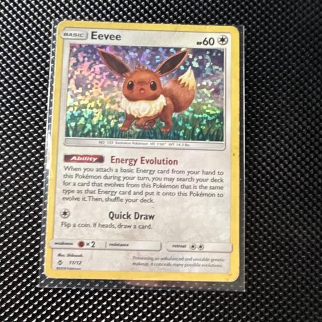Pokemon TCG Eevee McDonald's 2018 11/12 Promo Holo Basic 60HP Shibuzoh