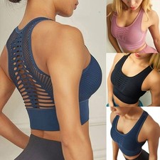 Women's Ultra-light Breathable Mesh Padded Sports Bra For Gym And Yoga